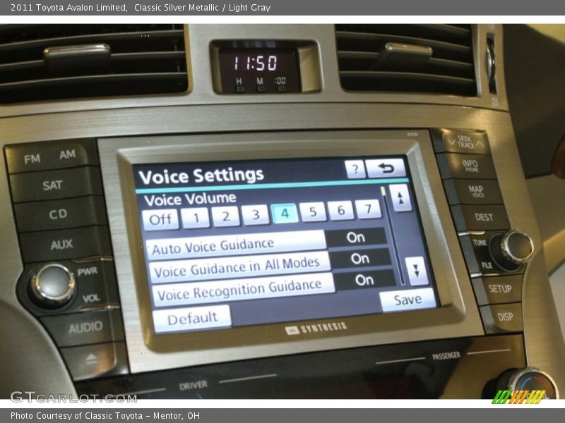 Classic Silver Metallic / Light Gray 2011 Toyota Avalon Limited