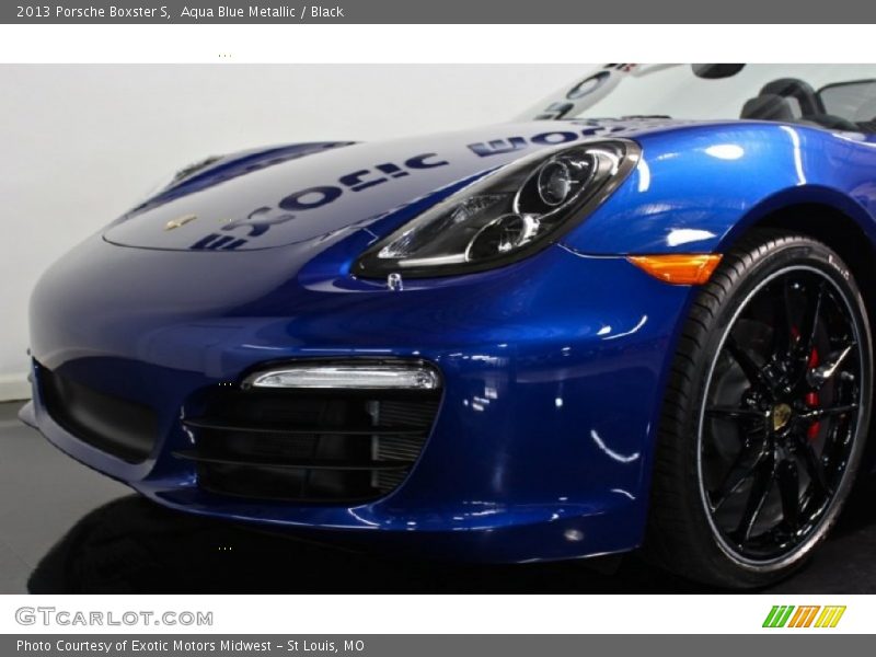 Aqua Blue Metallic / Black 2013 Porsche Boxster S