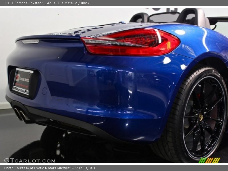Aqua Blue Metallic / Black 2013 Porsche Boxster S