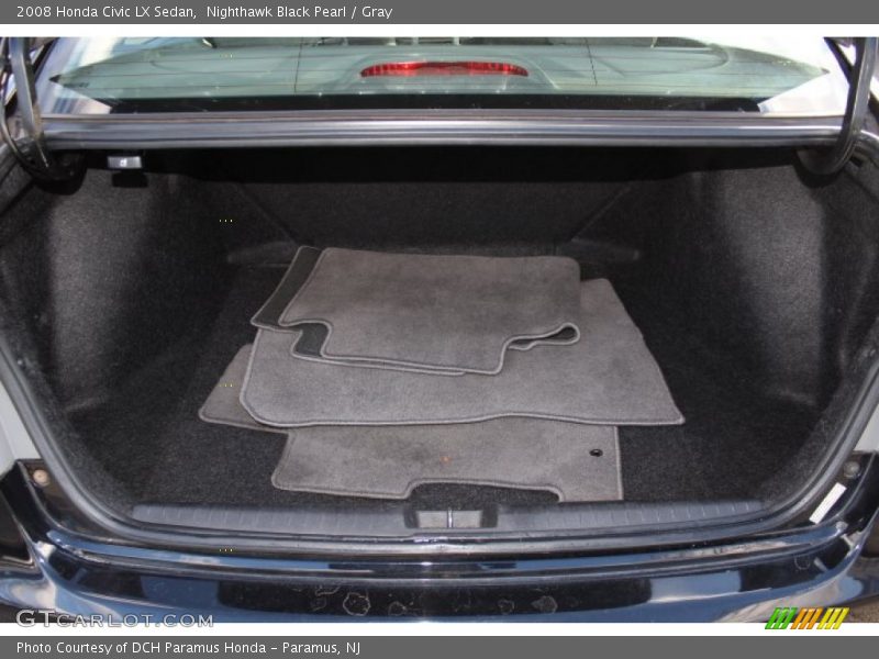 Nighthawk Black Pearl / Gray 2008 Honda Civic LX Sedan