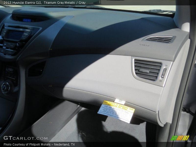 Titanium Gray Metallic / Gray 2013 Hyundai Elantra GLS