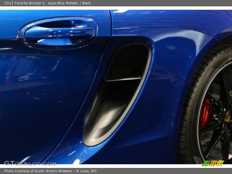 Aqua Blue Metallic / Black 2013 Porsche Boxster S