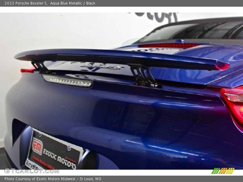 Aqua Blue Metallic / Black 2013 Porsche Boxster S
