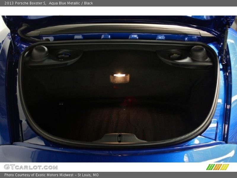 Aqua Blue Metallic / Black 2013 Porsche Boxster S