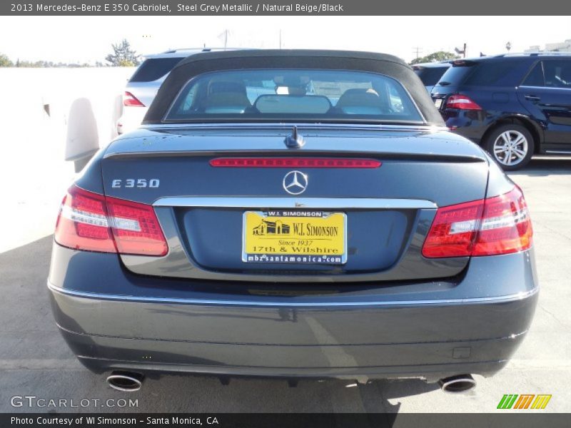 Steel Grey Metallic / Natural Beige/Black 2013 Mercedes-Benz E 350 Cabriolet