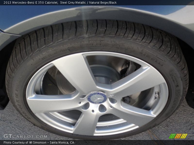 Steel Grey Metallic / Natural Beige/Black 2013 Mercedes-Benz E 350 Cabriolet