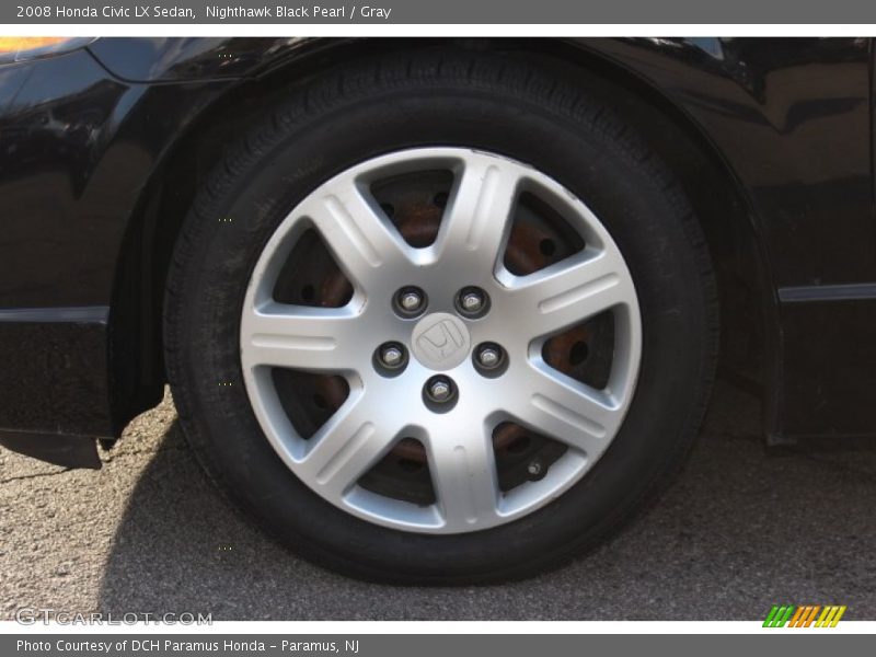 Nighthawk Black Pearl / Gray 2008 Honda Civic LX Sedan
