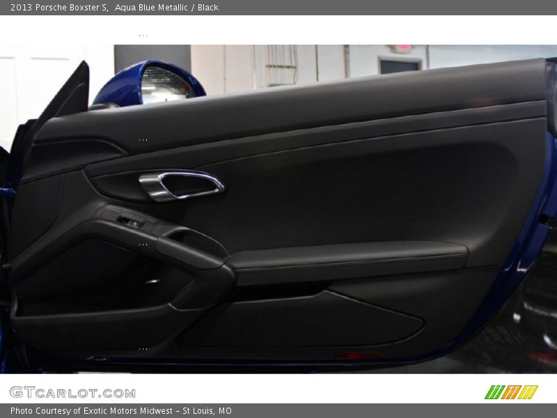 Aqua Blue Metallic / Black 2013 Porsche Boxster S