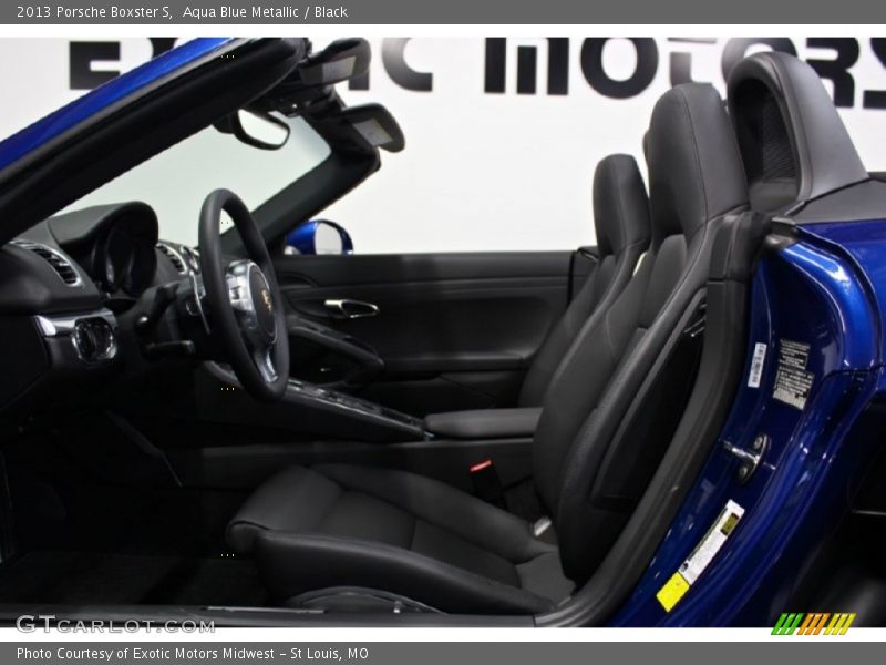 Aqua Blue Metallic / Black 2013 Porsche Boxster S