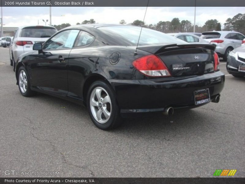 Obsidian Black / Black 2006 Hyundai Tiburon GS