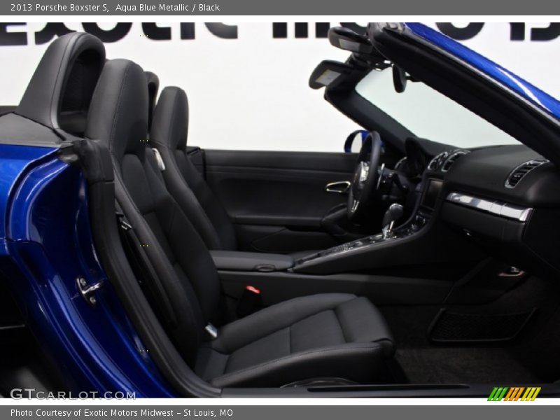 Aqua Blue Metallic / Black 2013 Porsche Boxster S