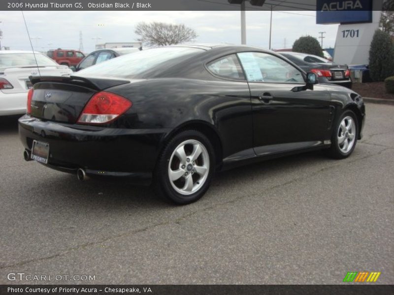 Obsidian Black / Black 2006 Hyundai Tiburon GS