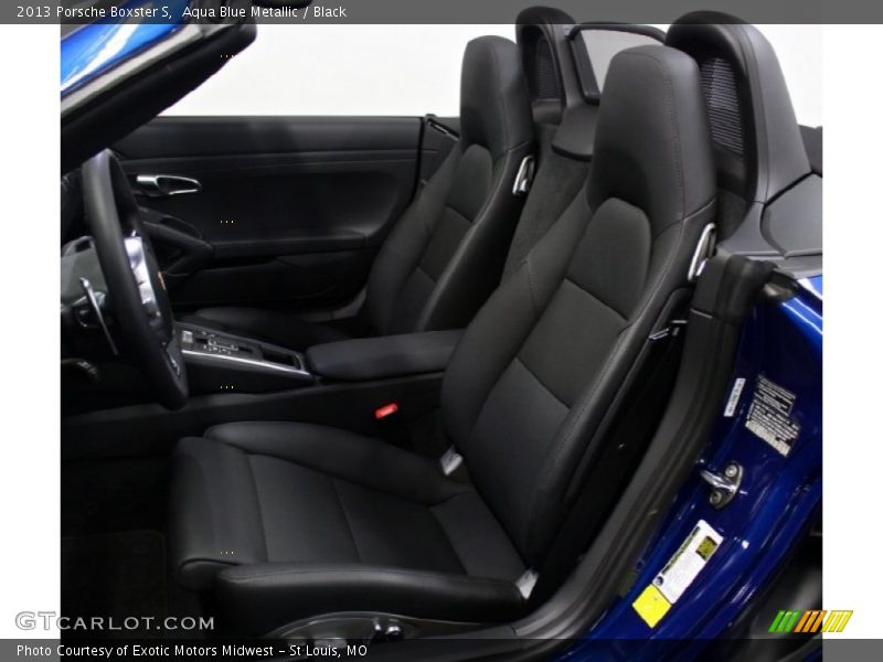 Aqua Blue Metallic / Black 2013 Porsche Boxster S