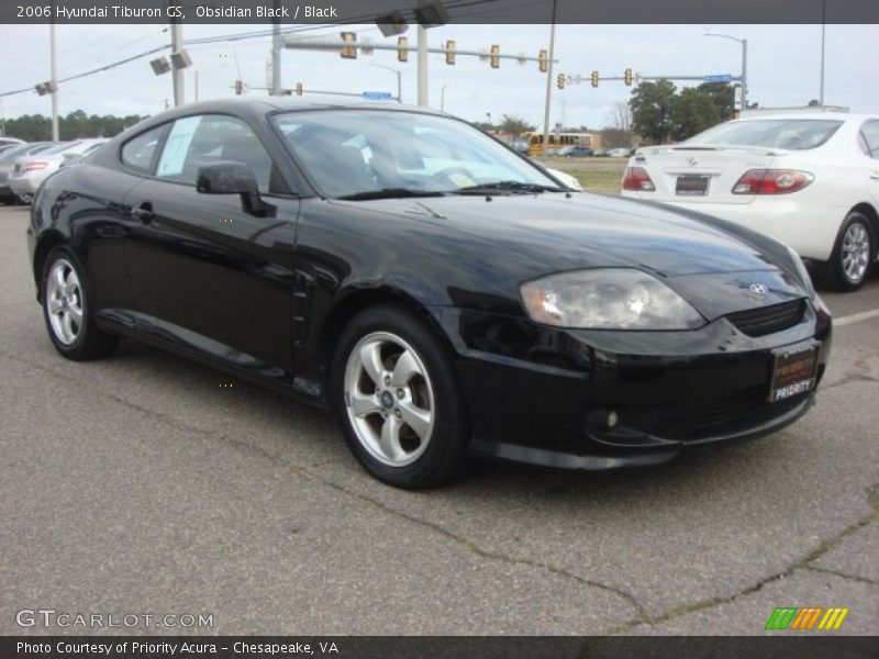 Obsidian Black / Black 2006 Hyundai Tiburon GS