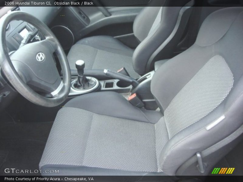 Obsidian Black / Black 2006 Hyundai Tiburon GS