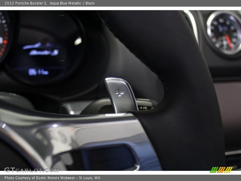 Aqua Blue Metallic / Black 2013 Porsche Boxster S