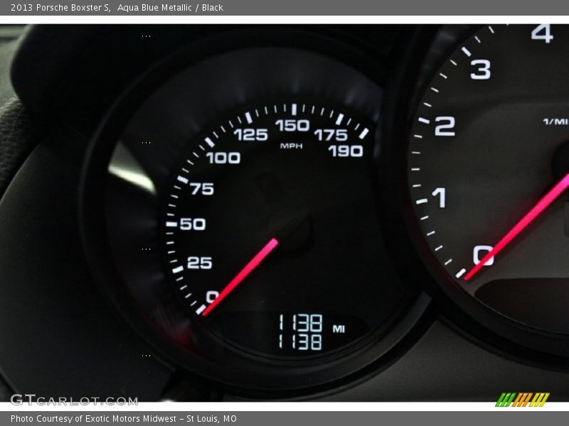 Aqua Blue Metallic / Black 2013 Porsche Boxster S