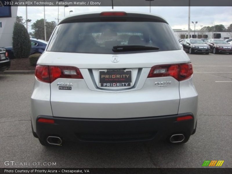 Palladium Metallic / Ebony 2012 Acura RDX Technology