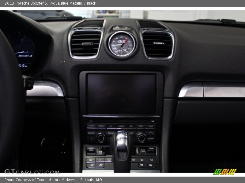 Aqua Blue Metallic / Black 2013 Porsche Boxster S