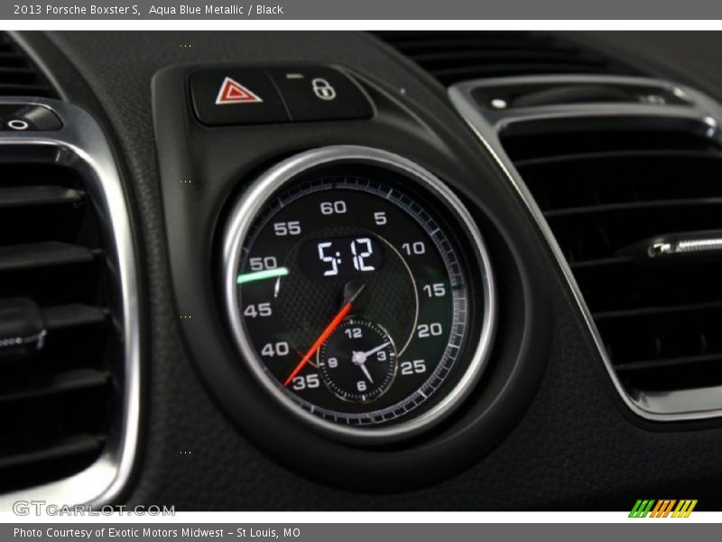 Aqua Blue Metallic / Black 2013 Porsche Boxster S
