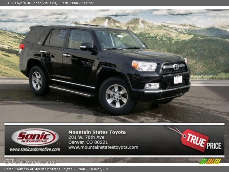 Black / Black Leather 2013 Toyota 4Runner SR5 4x4