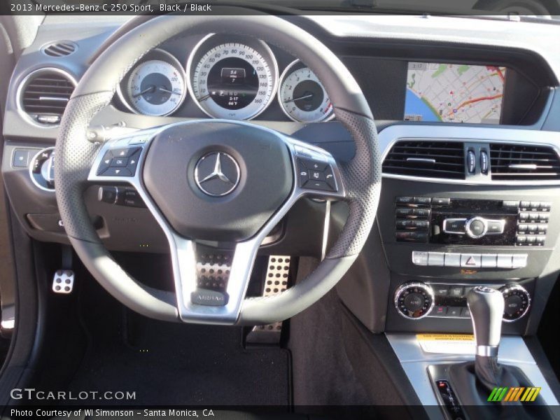 Black / Black 2013 Mercedes-Benz C 250 Sport