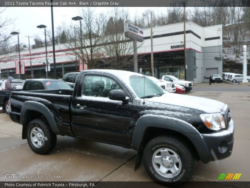 Black / Graphite Gray 2011 Toyota Tacoma Regular Cab 4x4