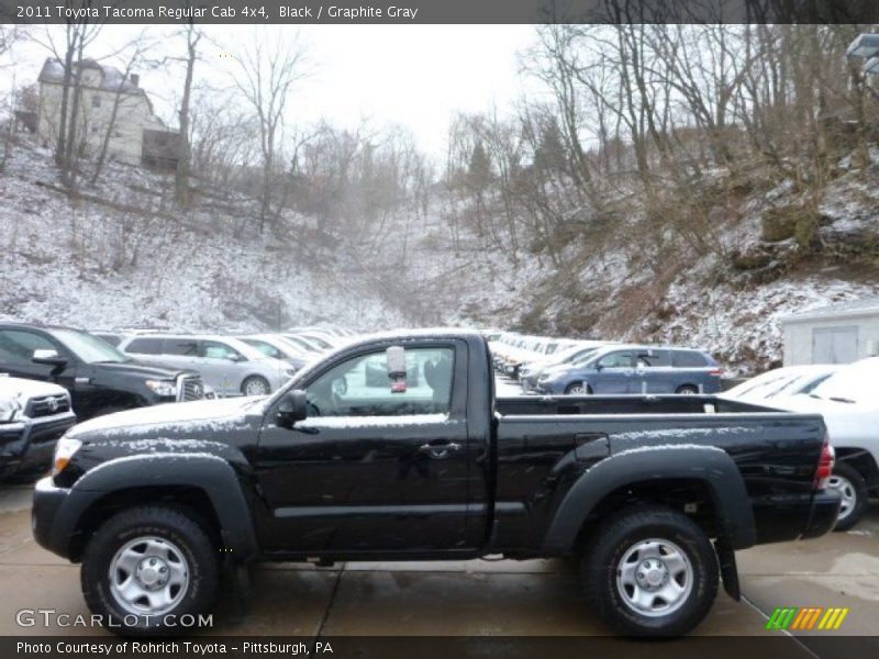 Black / Graphite Gray 2011 Toyota Tacoma Regular Cab 4x4