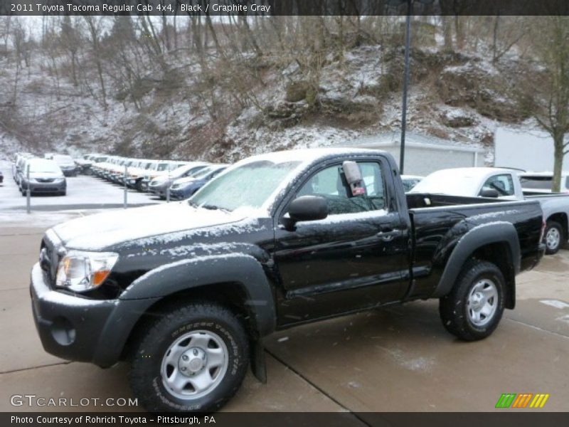 Black / Graphite Gray 2011 Toyota Tacoma Regular Cab 4x4