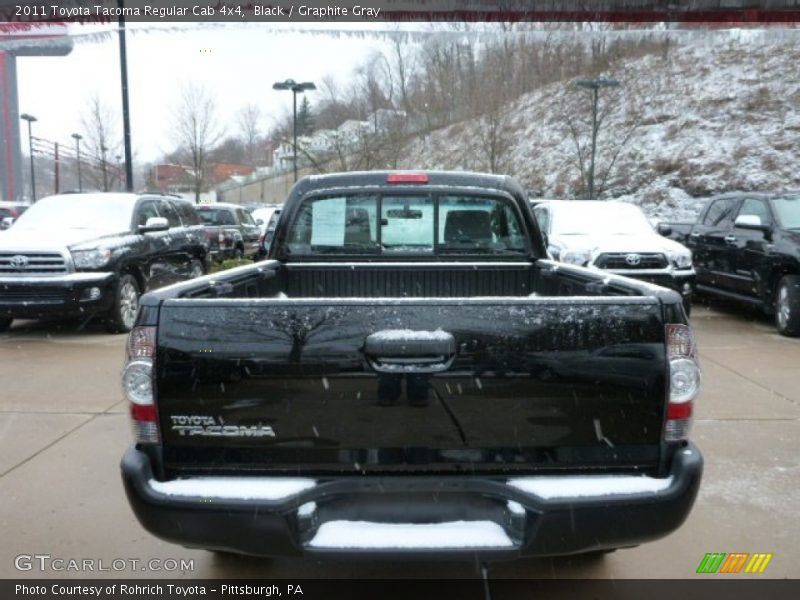 Black / Graphite Gray 2011 Toyota Tacoma Regular Cab 4x4