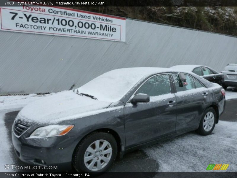 Magnetic Gray Metallic / Ash 2008 Toyota Camry XLE V6