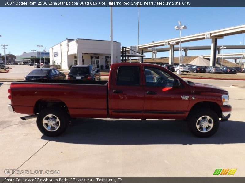 Inferno Red Crystal Pearl / Medium Slate Gray 2007 Dodge Ram 2500 Lone Star Edition Quad Cab 4x4
