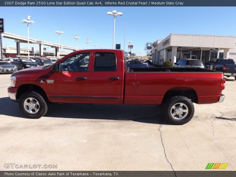 Inferno Red Crystal Pearl / Medium Slate Gray 2007 Dodge Ram 2500 Lone Star Edition Quad Cab 4x4