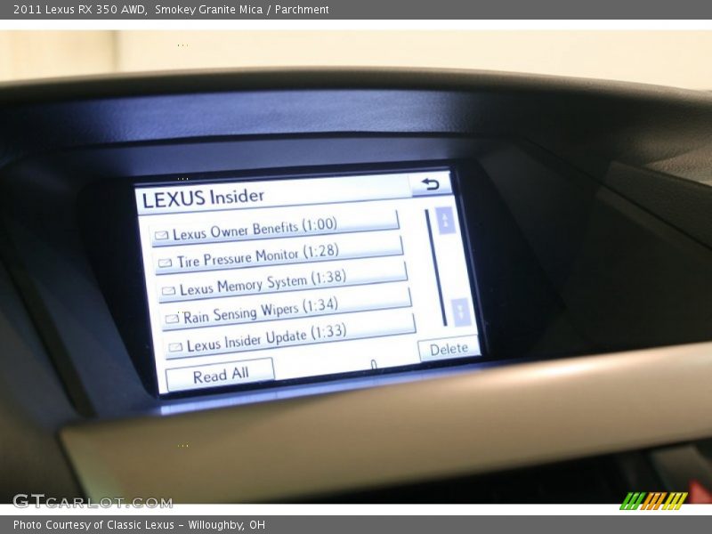 Smokey Granite Mica / Parchment 2011 Lexus RX 350 AWD