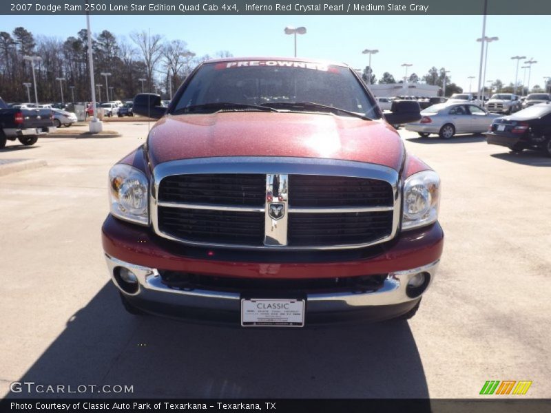 Inferno Red Crystal Pearl / Medium Slate Gray 2007 Dodge Ram 2500 Lone Star Edition Quad Cab 4x4