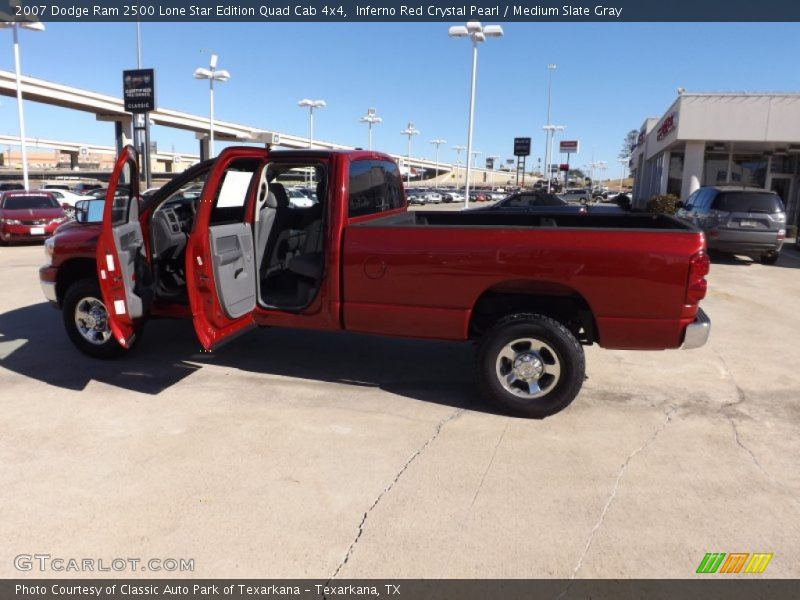 Inferno Red Crystal Pearl / Medium Slate Gray 2007 Dodge Ram 2500 Lone Star Edition Quad Cab 4x4