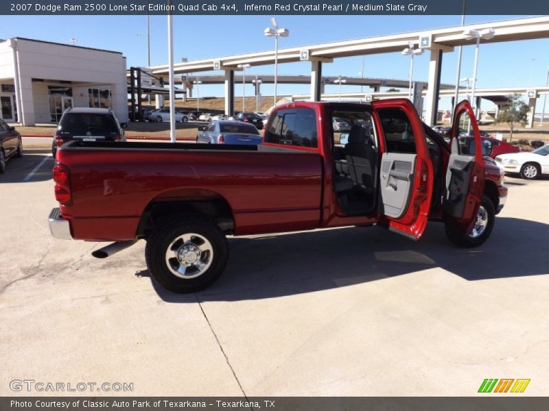Inferno Red Crystal Pearl / Medium Slate Gray 2007 Dodge Ram 2500 Lone Star Edition Quad Cab 4x4