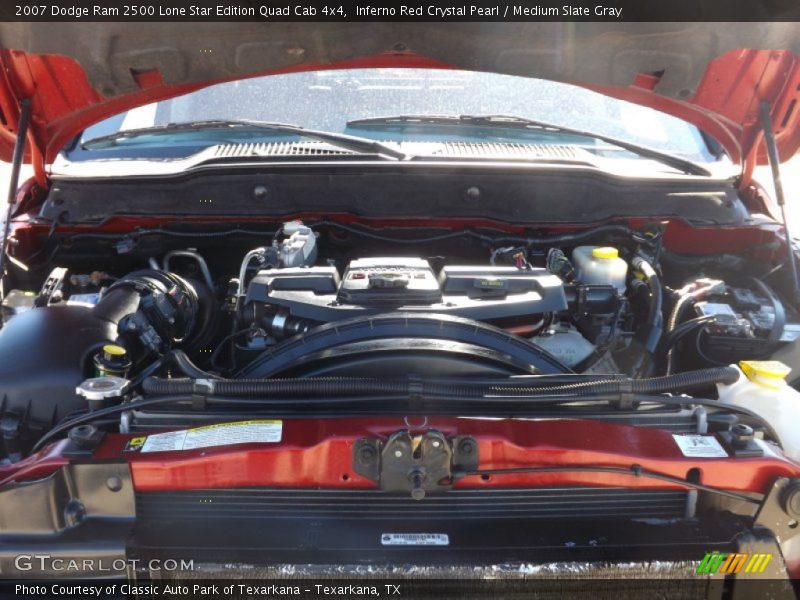 Inferno Red Crystal Pearl / Medium Slate Gray 2007 Dodge Ram 2500 Lone Star Edition Quad Cab 4x4