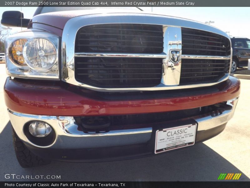 Inferno Red Crystal Pearl / Medium Slate Gray 2007 Dodge Ram 2500 Lone Star Edition Quad Cab 4x4