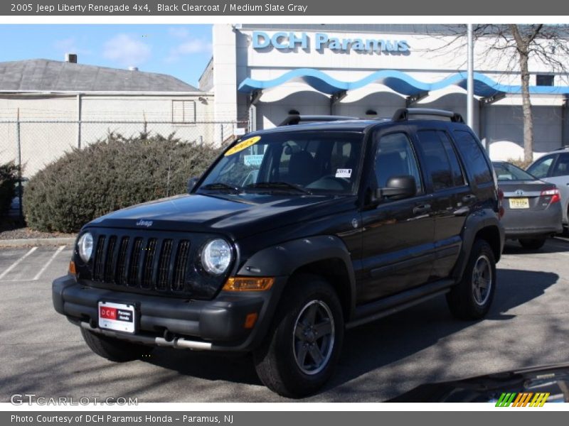 Black Clearcoat / Medium Slate Gray 2005 Jeep Liberty Renegade 4x4