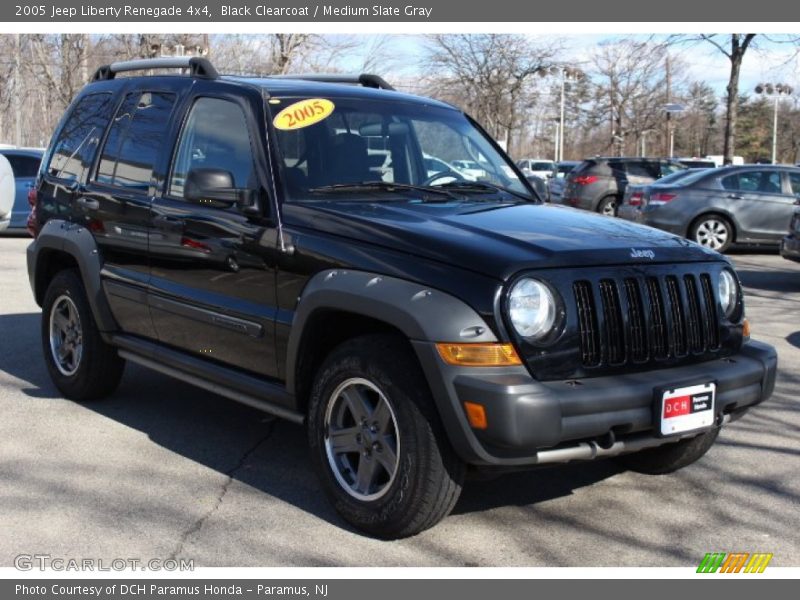 Black Clearcoat / Medium Slate Gray 2005 Jeep Liberty Renegade 4x4