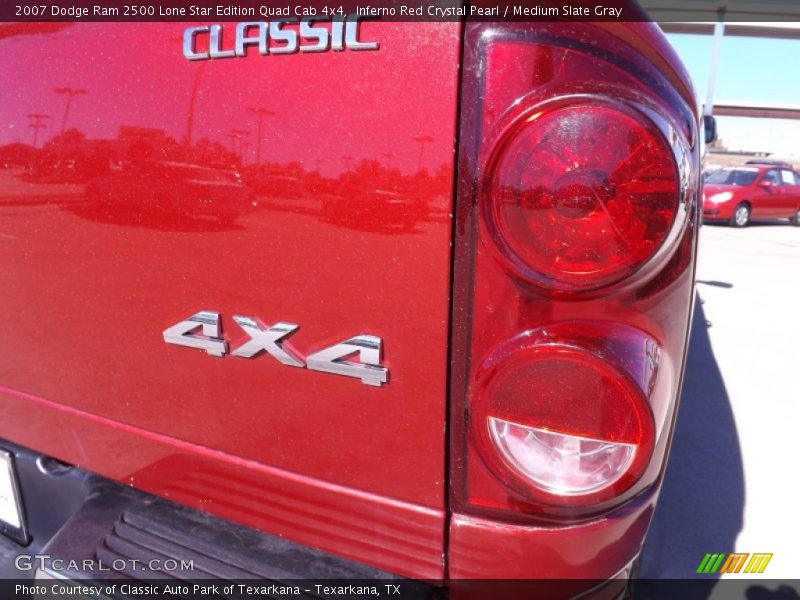 Inferno Red Crystal Pearl / Medium Slate Gray 2007 Dodge Ram 2500 Lone Star Edition Quad Cab 4x4