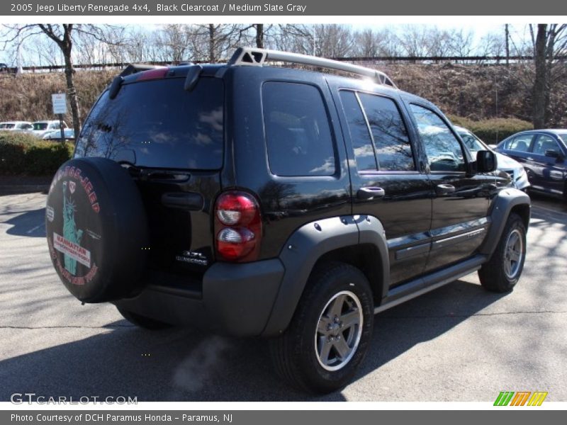 Black Clearcoat / Medium Slate Gray 2005 Jeep Liberty Renegade 4x4