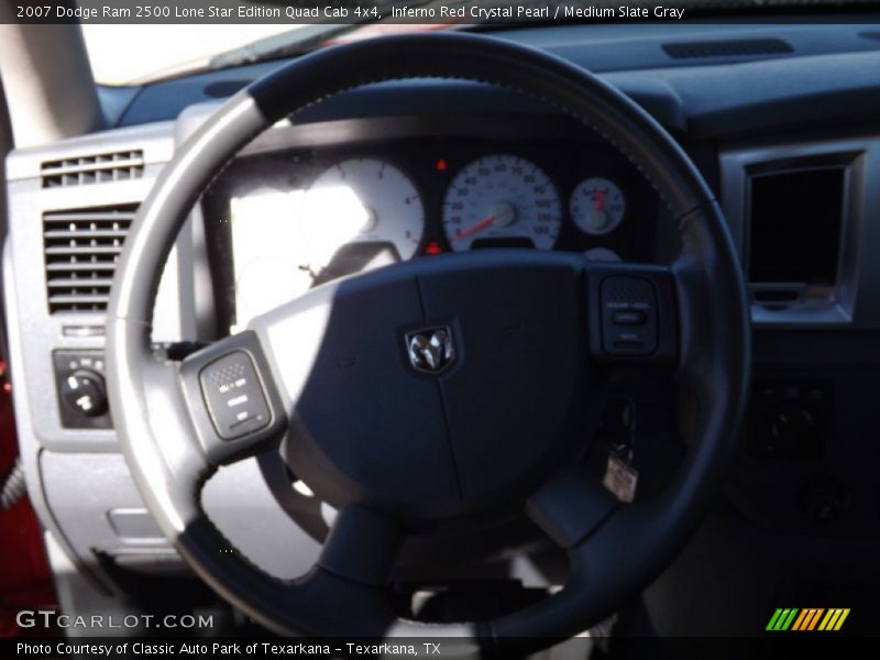 Inferno Red Crystal Pearl / Medium Slate Gray 2007 Dodge Ram 2500 Lone Star Edition Quad Cab 4x4