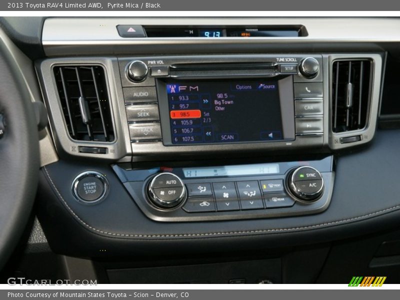 Controls of 2013 RAV4 Limited AWD