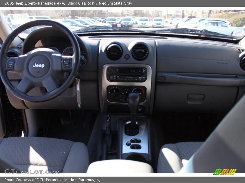Black Clearcoat / Medium Slate Gray 2005 Jeep Liberty Renegade 4x4