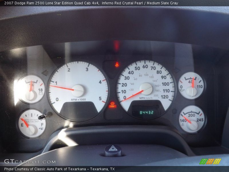 Inferno Red Crystal Pearl / Medium Slate Gray 2007 Dodge Ram 2500 Lone Star Edition Quad Cab 4x4