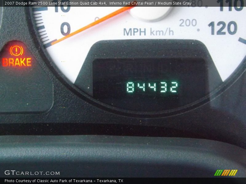 Inferno Red Crystal Pearl / Medium Slate Gray 2007 Dodge Ram 2500 Lone Star Edition Quad Cab 4x4