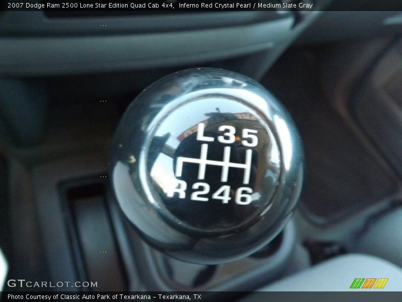 Inferno Red Crystal Pearl / Medium Slate Gray 2007 Dodge Ram 2500 Lone Star Edition Quad Cab 4x4