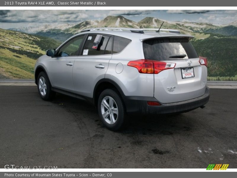 Classic Silver Metallic / Black 2013 Toyota RAV4 XLE AWD